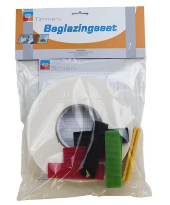 beglazinsset, montageset glas, zwaluw, 